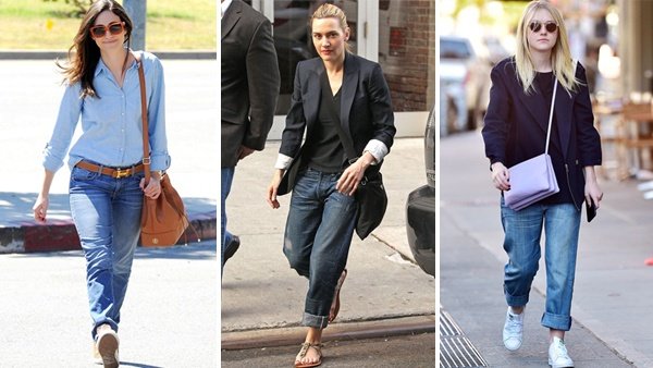 Wie trägt man Boyfriend Jeans für Frauen, in 22 verschiedenen Weisen 