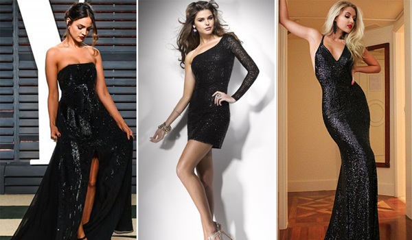 Einige Inspiration für jeden Fashionista und Diva, der ein schwarzes Paillettenkleid besitzen möchte! 