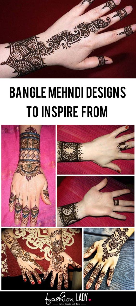 20 Bangle Mehndi Designs Inspirieren von
