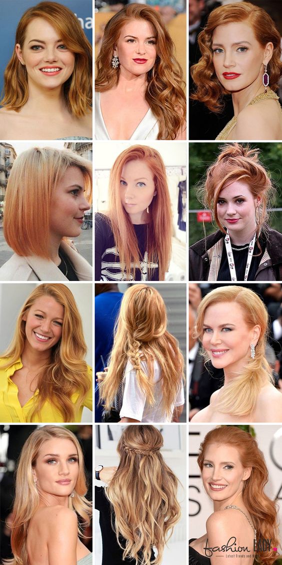 20 Shades of Strawberry Blonde Haarfarbe 