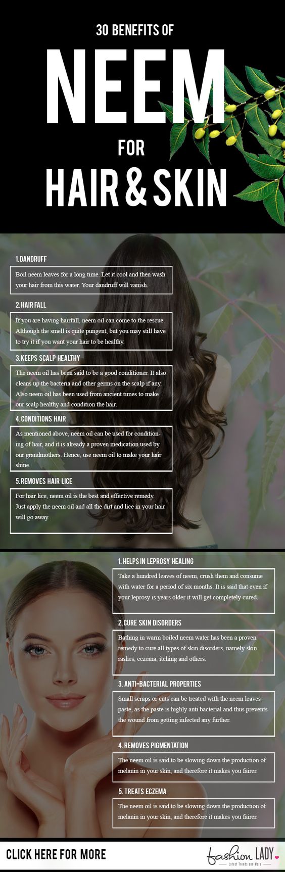 Wunderbare Neem Vorteile für Haar, Haut und Gesundheit 